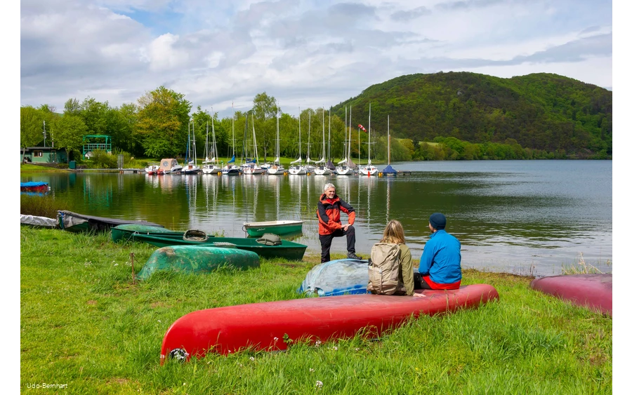 Canoes on the Diemelsee