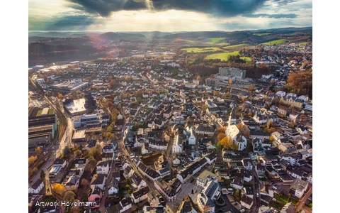 Aerial view of Attendorn
