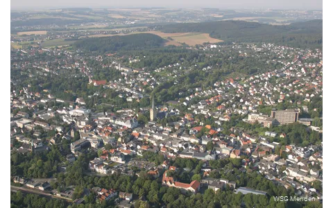 Menden luchtfoto