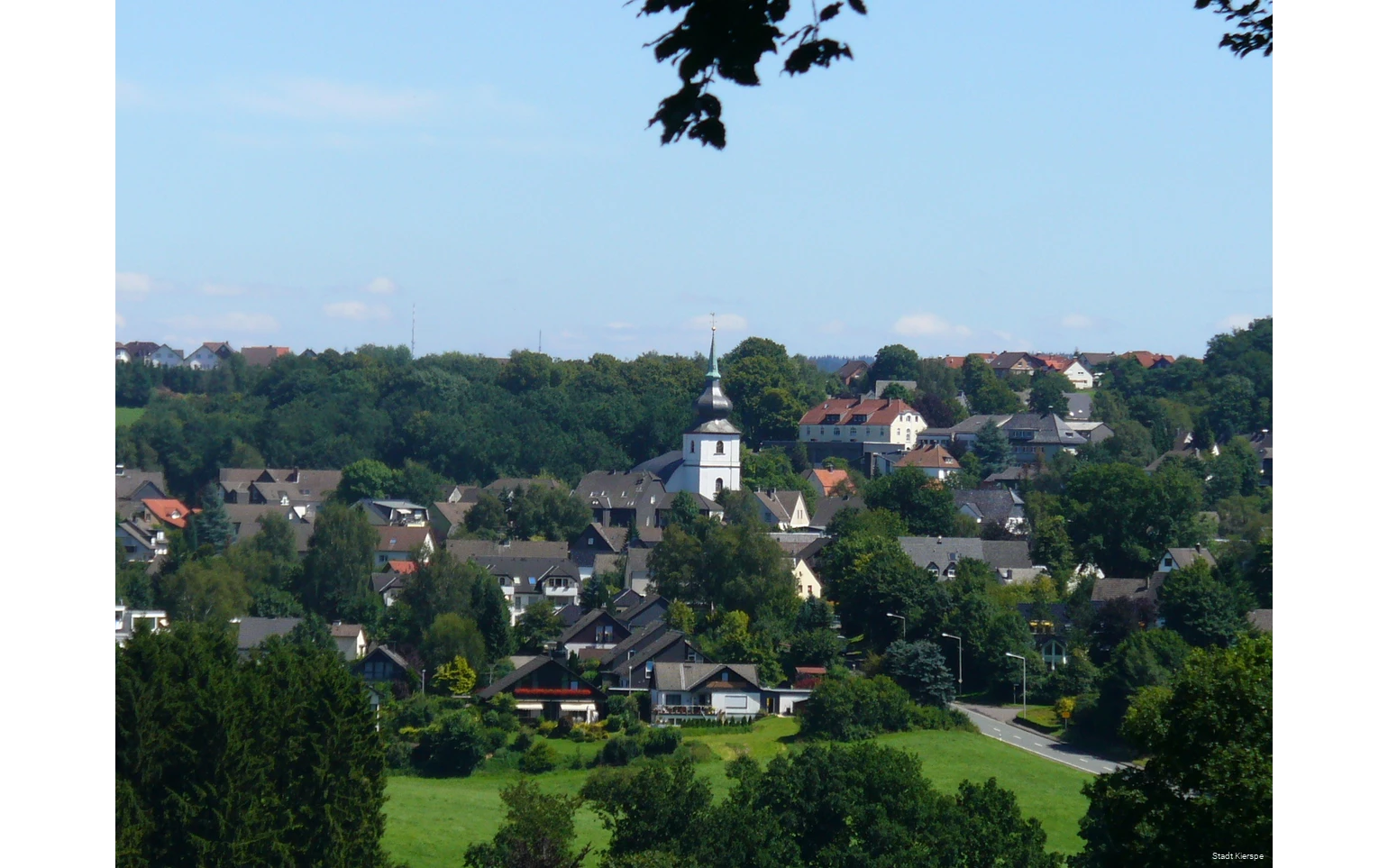 Kierspe village - view from Quabecke