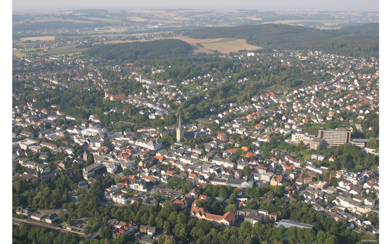 Menden luchtfoto