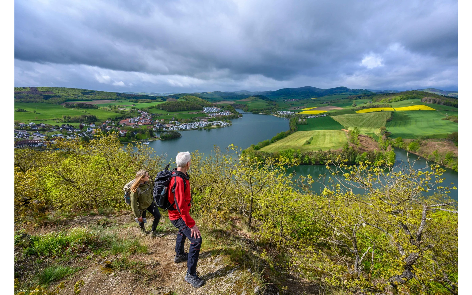 Hikers at Diemelsee