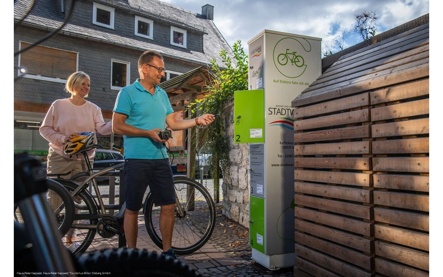 E-Bike-Ladestation