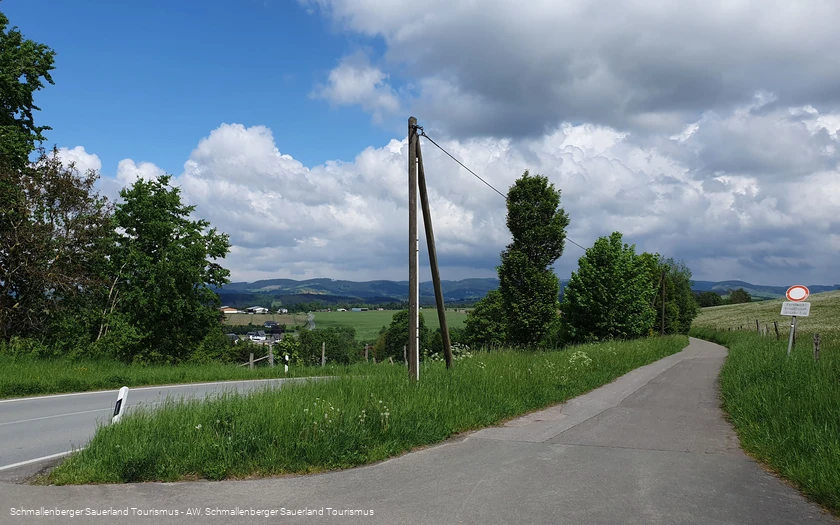 Start der Wanderung zur Weitsicht