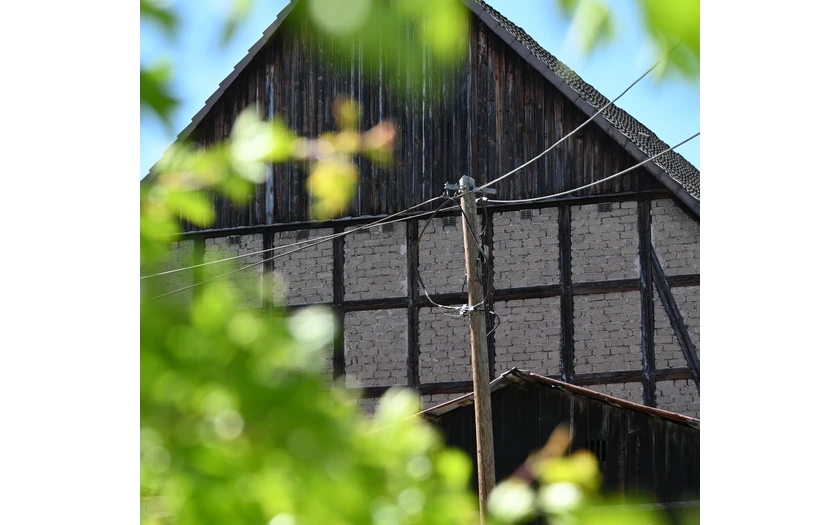 Fachwerkhaus in Ostwig im Frühling