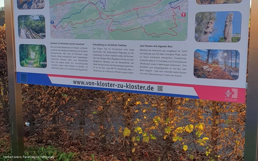 Infotafel Klosterweg Pilgerweg (KW)