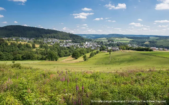 Uitzicht op de stad Bad Fredeburg.