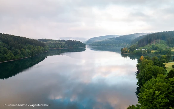 Het Biggesee meer bij Olpe.