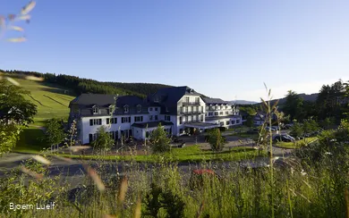 View of the Hotel Rimberg in summer
