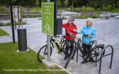 E-bike charging station in Olsberg