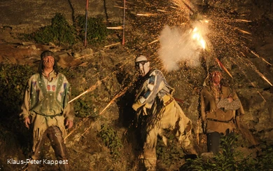 Karl-May Festspiele am Abend