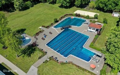 Freibad Draufsicht