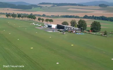 Flugplatz in Neuenrade-Küntrop von oben