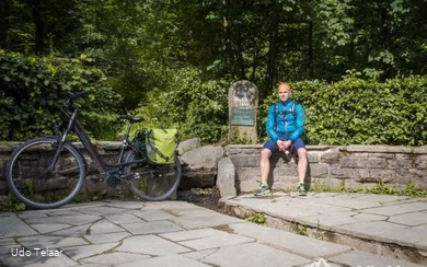 Blogger Udo Telaar unterwegs auf der Georadroute.