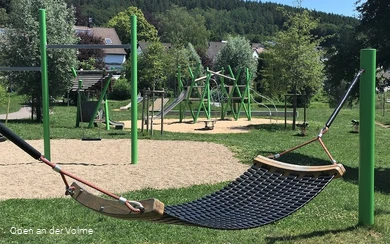 Die Dorfwiesen in Herscheid laden zum Spielen und
