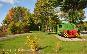 Radknoten Korbach mit Lok