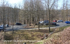 Wanderparkplatz an der Breitenbachtalsperre