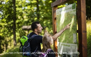 Infotafel am Veischeder Sonnenpfad