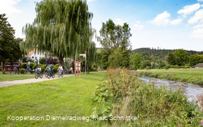 Diemelradweg - Entlang des Flusses an den Bleichen (Marsberg)