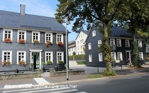 Blick auf das Häuserensemble