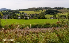 Blick auf die Ortsmitte von Rahrbach