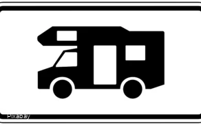 Schild Wohnmobil