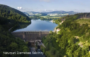 Diemelsee Staumauer von oben