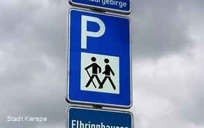 Hinweisschild Wanderparkplatz