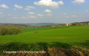 Blick auf Affeln vom Wanderparkplatz Imberg