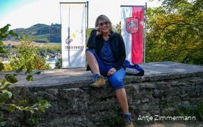 Antje Zimmerman auf einem ihrer Ausflüge im Sauerland.