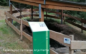 Zweizügiger Rauchabzugskanal (Bergbau Wanderweg Infotafel 14)