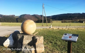 Die Sonne am Startpunkt