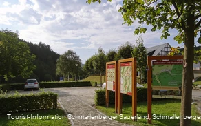 Wanderparkplatz  in Latrop, Ausgangspunkt für Wanderungen im Latroptal