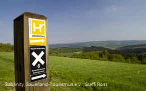 Markierung mit Aussicht