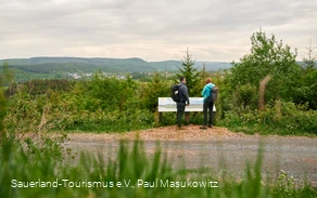 Oberhalb von Küstelberg auf dem Sauerland-Höhenflug