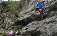 Klettern im Klettergebiet "Hülloch" in Kierspe