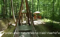 Naturerlebnis Wald Meerhof Hängebrücke