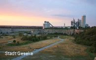 Sonnenuntergang Steinbruch