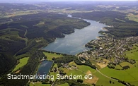 Sorpesee von oben