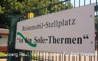 Wohnmobilplatz an den Sole-Thermen