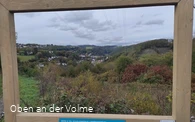 Panoramabilderrahmen am Wegesrand