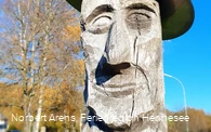 Kunst am Wegesrand - die Kantenköppe in Meschede-Wehrstapel