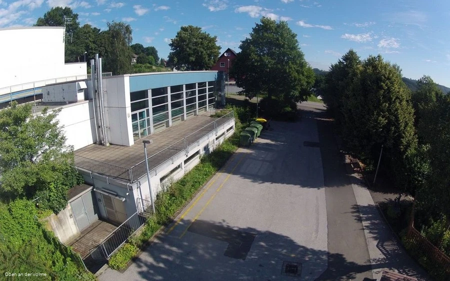 Das Gebäude der Schwimmhalle Schalksmühle Das Gebäude der Schwimmhalle Schalksmühle