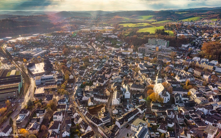 Luftbild von Attendorn