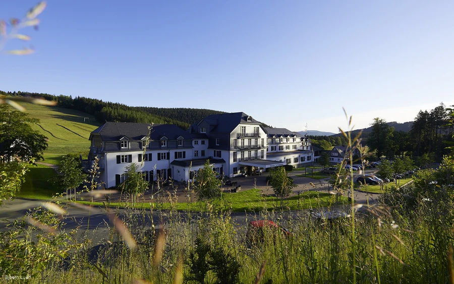 View of the Hotel Rimberg in summer