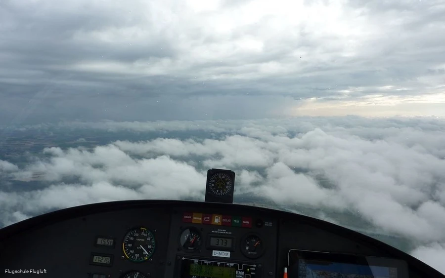 Blick aus dem Cockpit