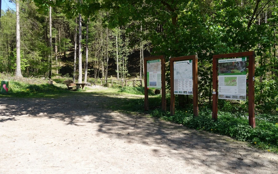 Der Wanderparkplatz Quellental