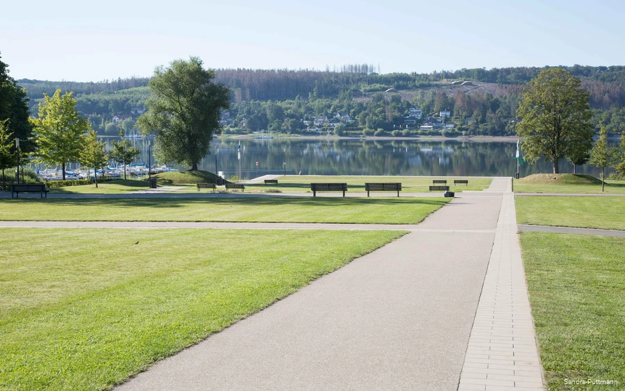 Lake park on the Möhnesee