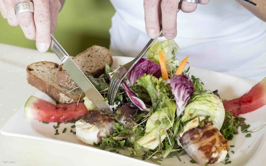 Saladegerecht "Muhh in het groen