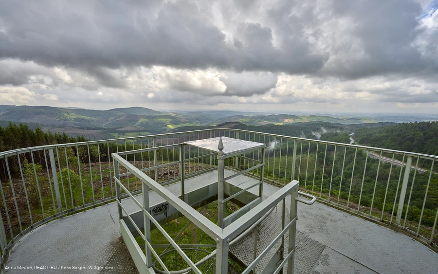 Ausblick vom Gillerturm in Hilchenbach-Lützel
